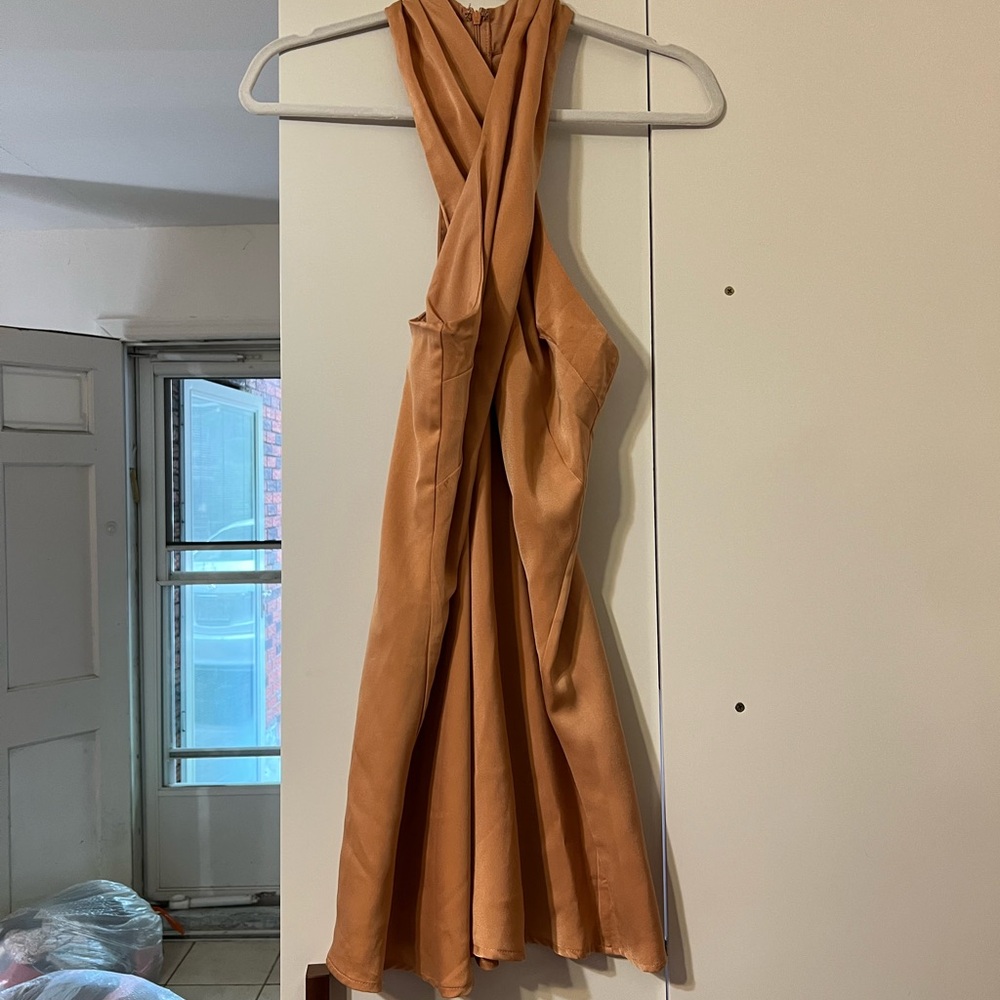 Champagne color dress